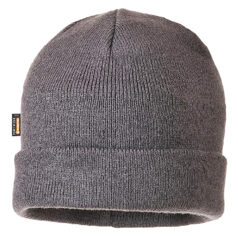 Bonnet en tricot isolé - Orange / Taille unique_1