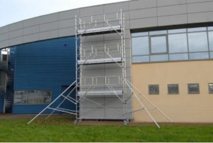 Échafaudage roulant aluminium Totem 2 Line 300 - Comabi SNC - hauteur de travail maximale 9,80 m_1