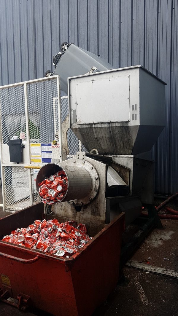 Essoreuse industrielle Revolution 200 - Vidage et recyclage des corps creux avec trémie 150L et moteur 4kW_1