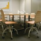 Ingrid V612 - Chaises empilables avec roulettes en plastique - Gamme Dynamica - Designer Jan Sabro_1