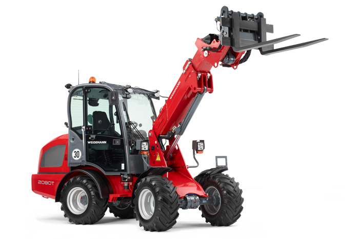 Mini-chargeuse télescopique 4.5t - Weidemann 2080T - Hauteur de levage et portée élevées_1