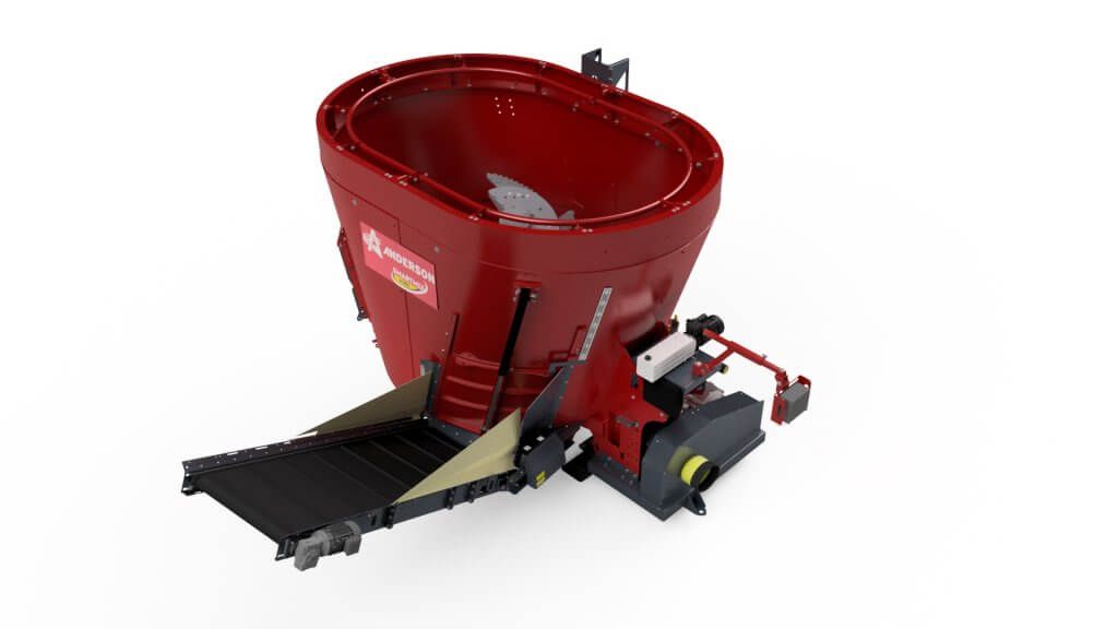 Mélangeuse agricole stationnaire S380ST - Anderson - capacité 10,8 m3 - déchargement par trappe avant droite_1