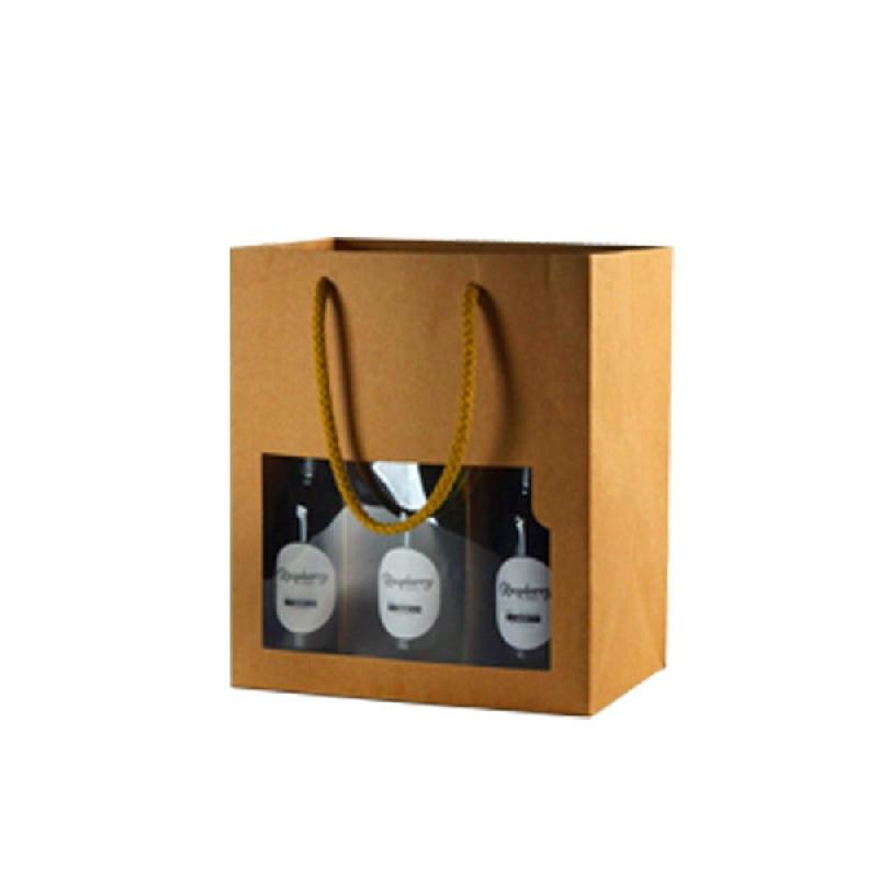 Sac kraft 6 bouteilles 33 à 50 cl 15x26cm - par 12_1