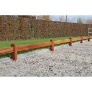 Square black - clôture de carrière - de sutter naturally - piste de dressage en bois exclusif_1