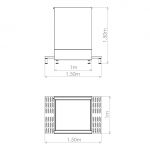Tunnel de désinfection UDH 100 - Ultisan - dimensions L : 100 x l : 100 x H : 150 - hygiène optimale des semelles et vêtements_1