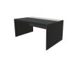 Bureau de direction OREGON avec insert en cuir - Kesiolt_1