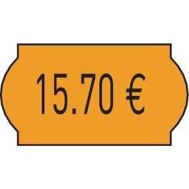 Étiquette Meto - format 22x12mm - fluo orange standard - boîte de 21000_1