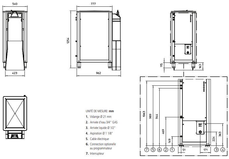 MF 88 SPLIT - Machine à glace en supergrains - Scotsman SCODIF - 2500 kg/24h - Finition inox_1