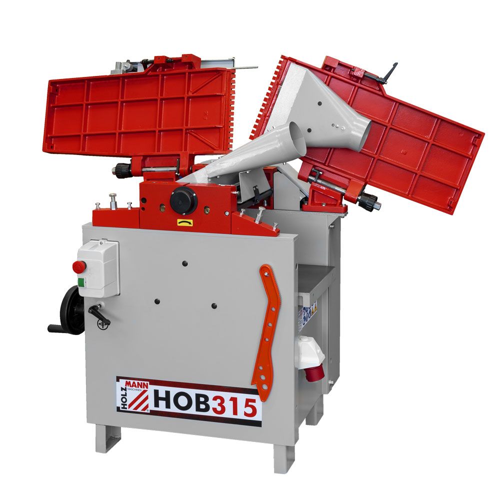 Raboteuse-dégauchisseuse Holzmann - 400V - HOB315 avec tables en fonte et guide inclinable_1