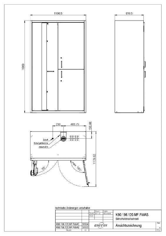 Armoire sécurité Acesos 90mm K90.196.120.MF.FWAS_1