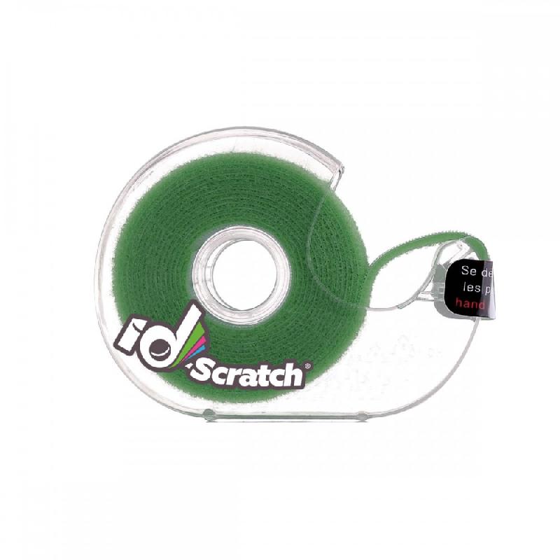 Bande auto-agrippante ID-SCRATCH - 200 cm x 20 mm - Polypropylène - Couleur verte_1