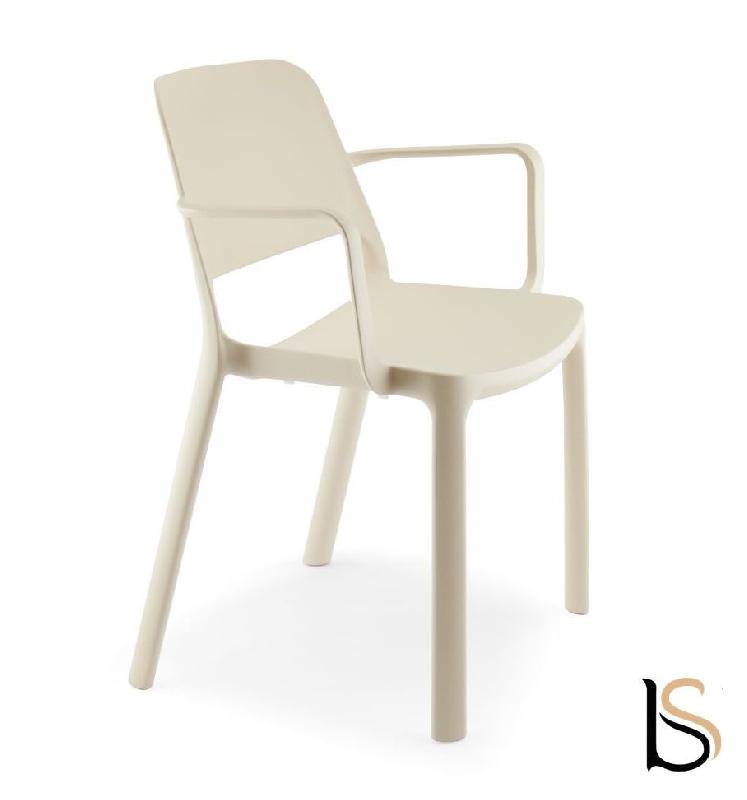 Fauteuil en polypropylène Maike - Sokoa - Beige_1