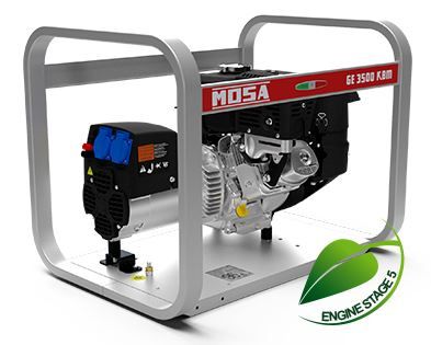 Ge 3500 KBM groupe électrogène - Mosa - moteur Kohler à essence - monophasé 2,9 kVA - fréquence 50 Hz_1