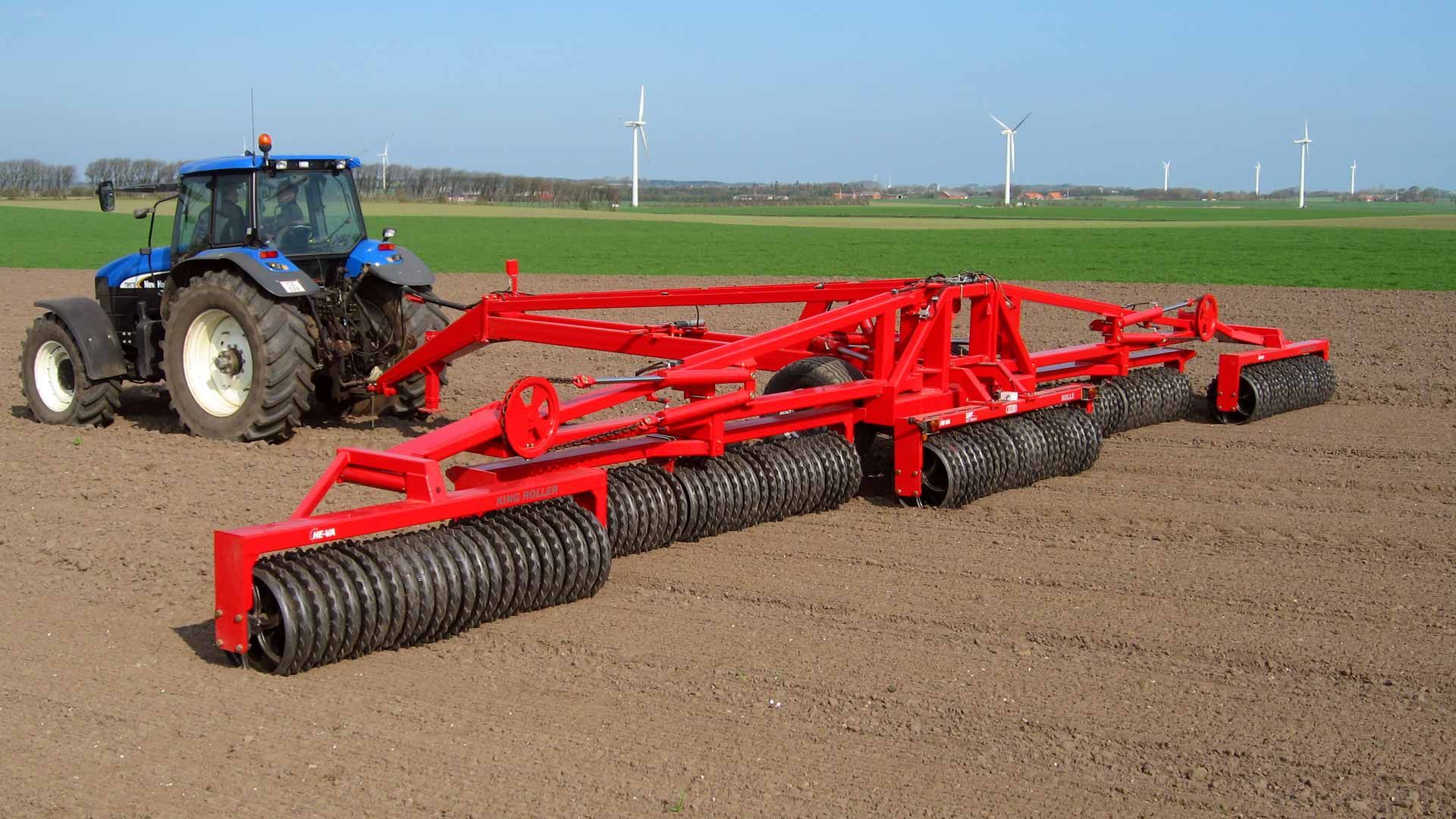 Rouleau King-roller avec des largeurs de travail de 12,3 m à 20,3 m