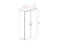 Armoire haute portes battantes CASTA H196 - Deskissimo_1