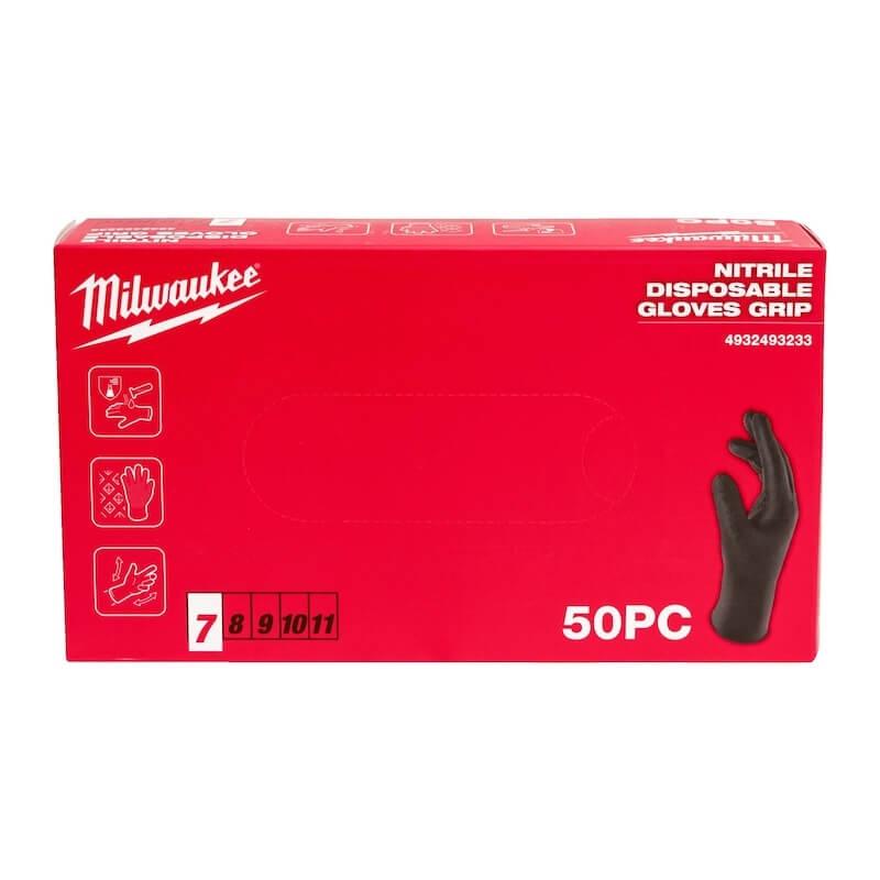Boite de 50 gants nitrile jetables MILWAUKEE (x50pc) - T-10_1