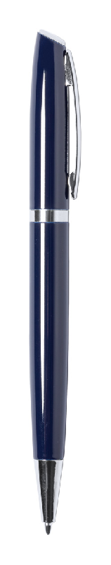 Stylo à bille en aluminium recyclé - bleu foncé - encre bleue - 19g_1