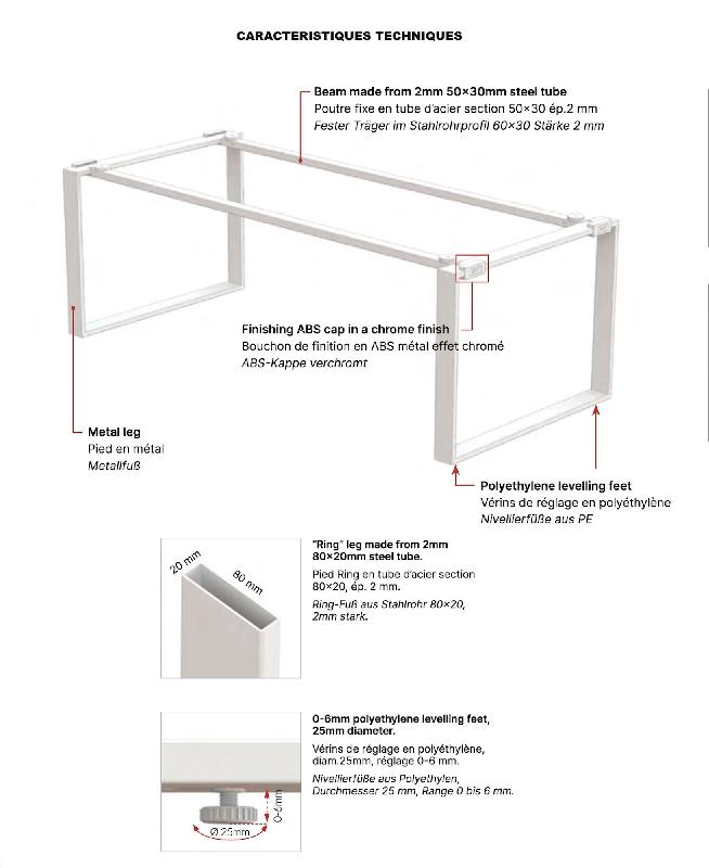 Bureau de Direction en verre X time - Quadrifoglio - 180_1