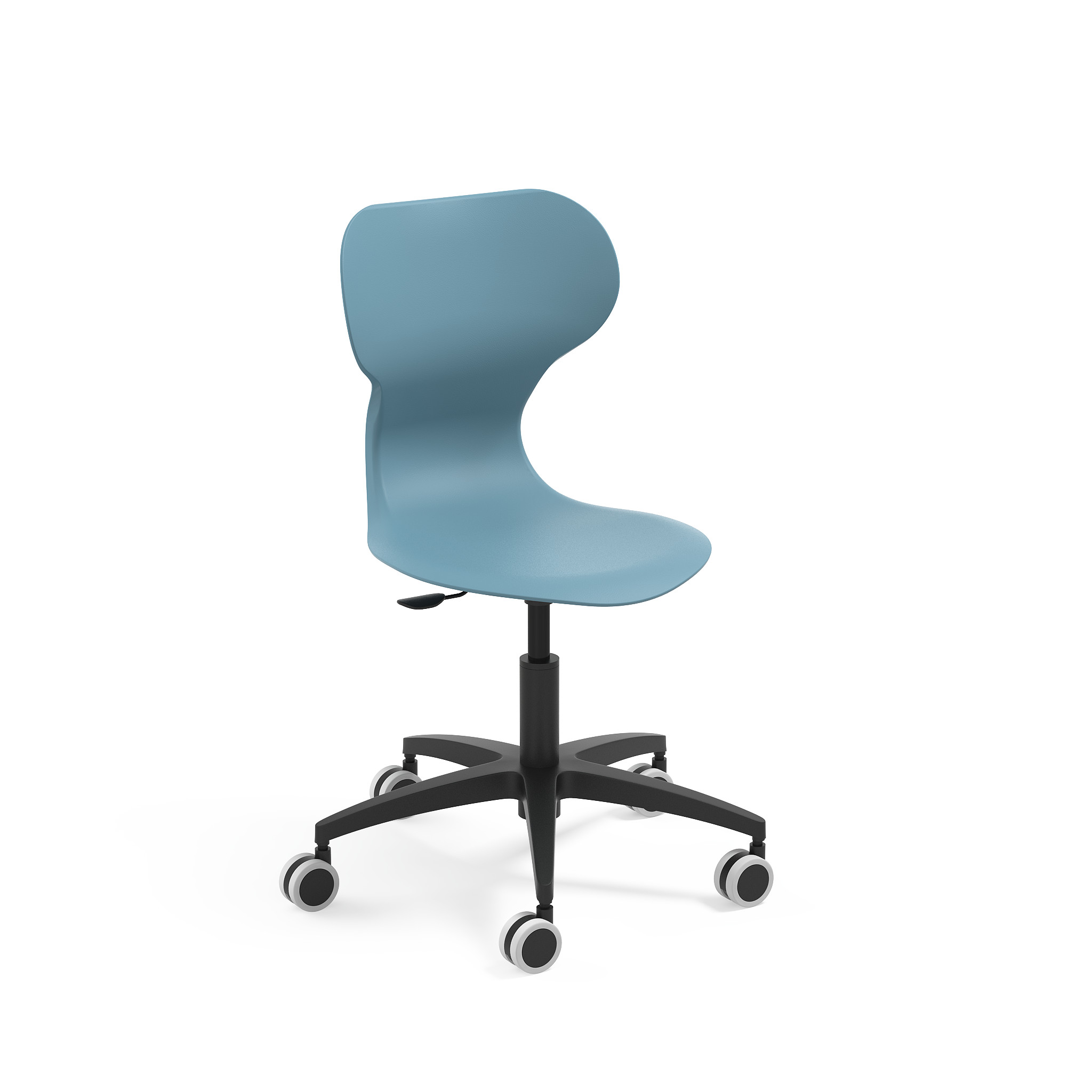 Chaise d'école pivotante Mia Lift - Hauteur réglable - Base étoile avec roulettes_1