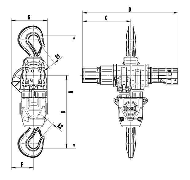 Profi - Palan hydraulique J.D. Neuhaus - Capacité 3 à 100 t - Protection ATEX_1