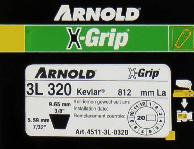 Courroie trapézoïdale X-Grip V - type 3L320_1
