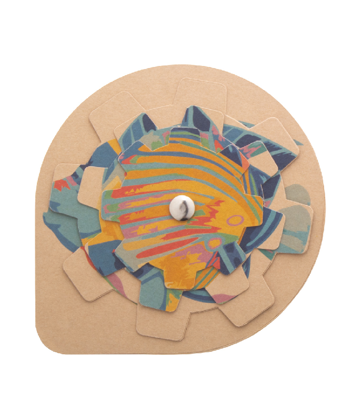 Puzzle en papier kraft sur-mesure - 3 éléments tournants - impression digitale incluse_1