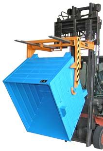 Bac basculant par palonnier 300 à 2000 L - capacité 500 à 2000 kg - version laquée ou galvanisée_1