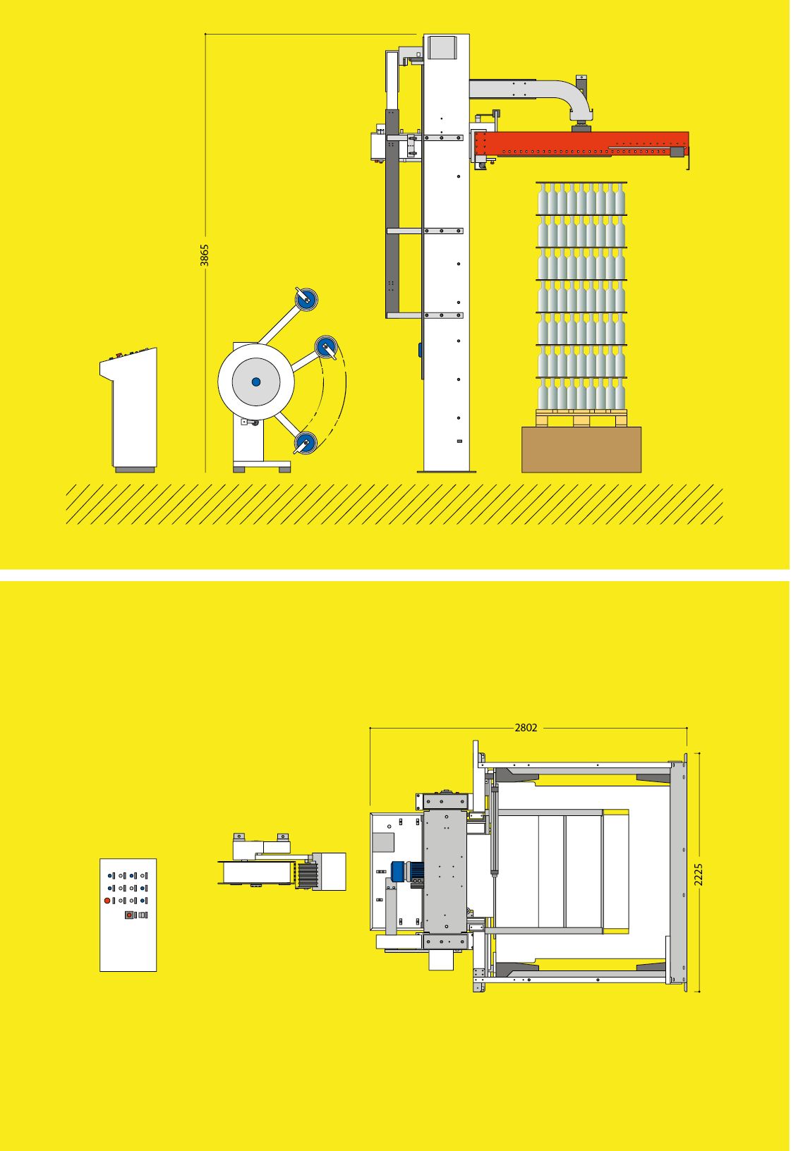 OR60 - Cercleuse automatique horizontale pour palettes - Messersì Packaging - Puissance installée : 3 kW_1