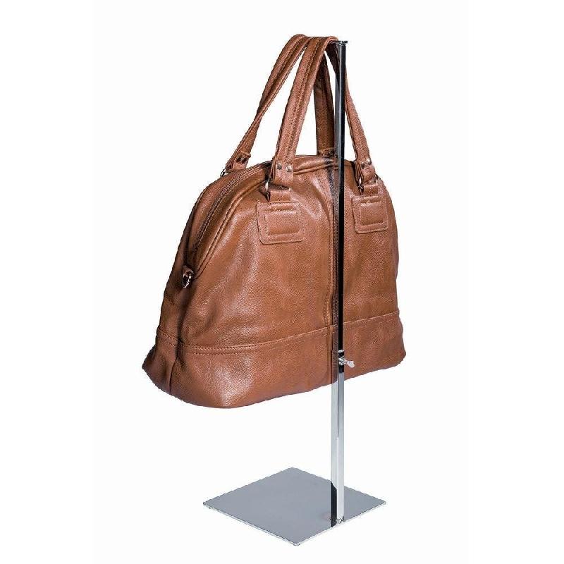 Présentoir métallique chrome - Réglable en hauteur de 53 à 71cm - Idéal pour accessoires de mode et maroquinerie_1