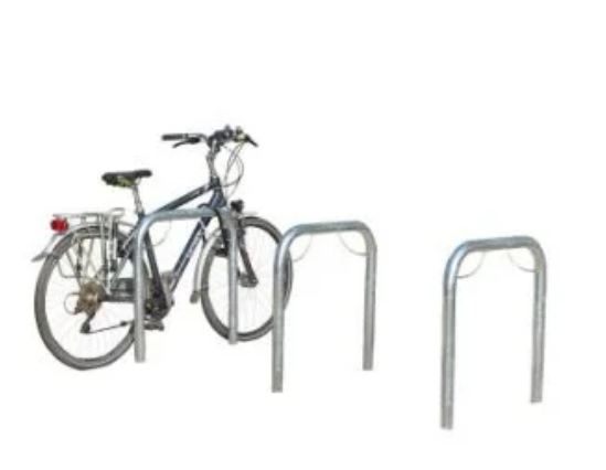 Arceau vélos - Tube Ø 50mm - Galvanisé - Deux arceaux anti glissement - Réf : B883VGA / B884VGA_0