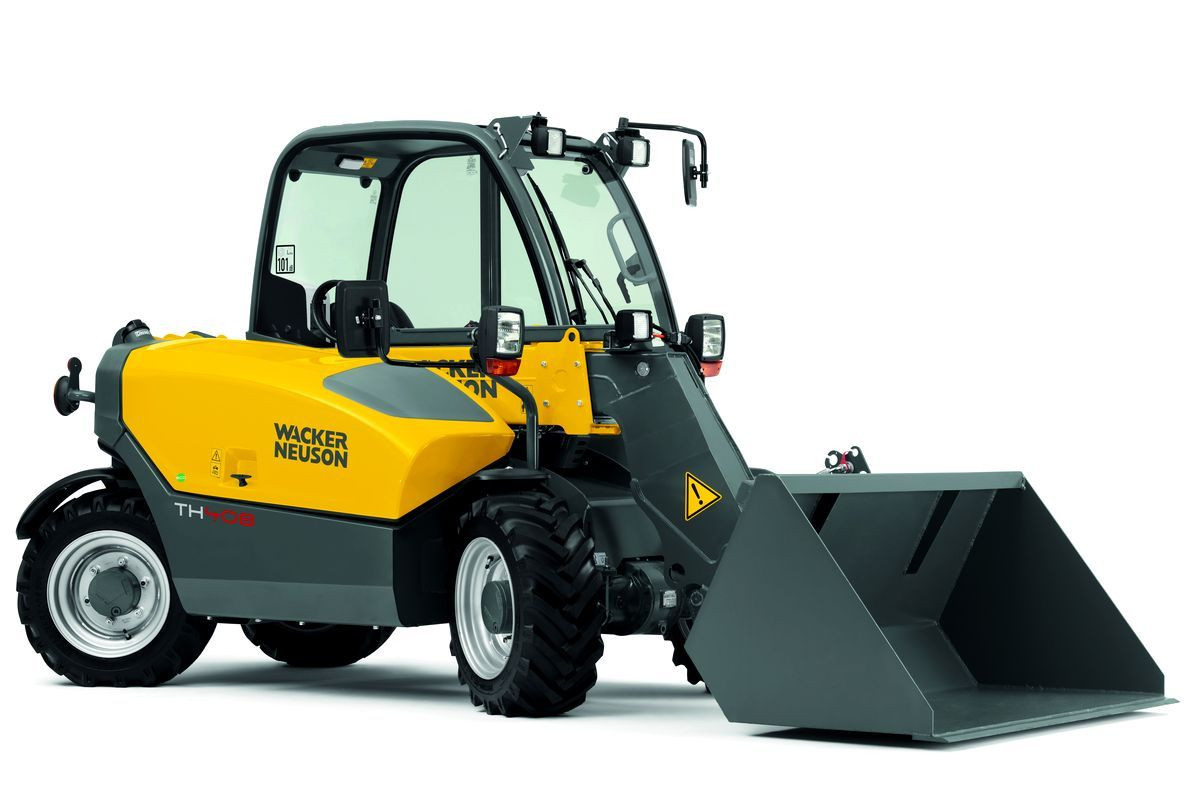 Chariot télescopique 800 kg avec direction quatre roues directrices