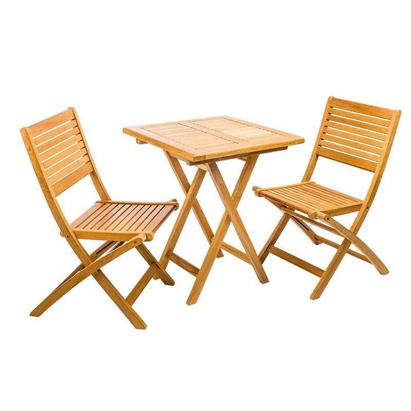 Fauteuil de balcon pliant ambra 85x51x42cm – MTF – teck – 2nab2185_1