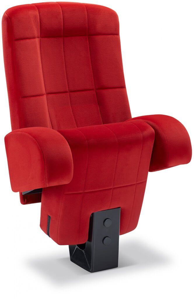 Fauteuil de cinéma relevable - dossier galbé ergonomique - Inertie Caisson / Kleslo - confort et technicité_1