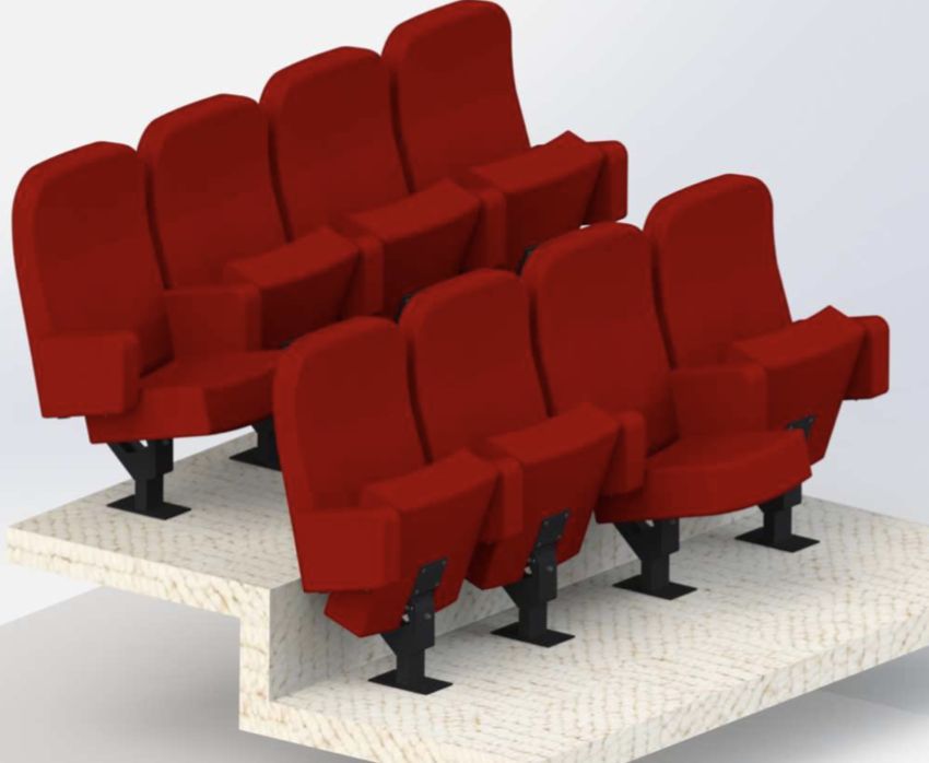 Fauteuil de conférence pour salle polyvalente, salle de spectacle - sith_1