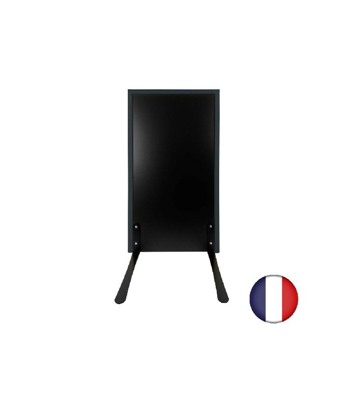 Panneau trottoir cadre bois sur piétement noir effet ressorts - 105 x 56 cm - Référence : PFN132AN_1