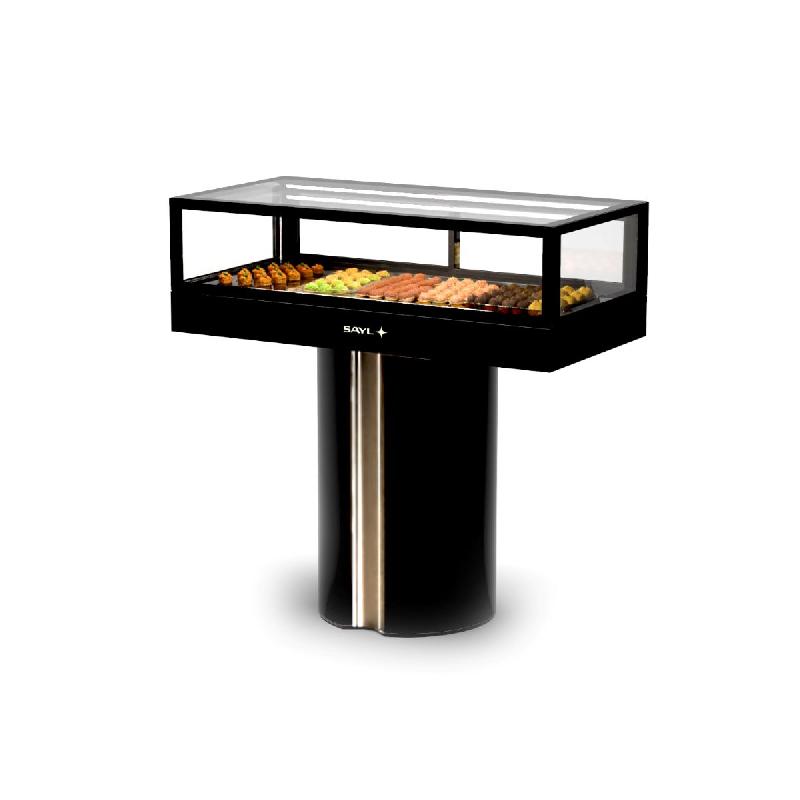 Vitrine chauffante INTEGRA T - 1200mm - Noire | Sayl Barcelona_1