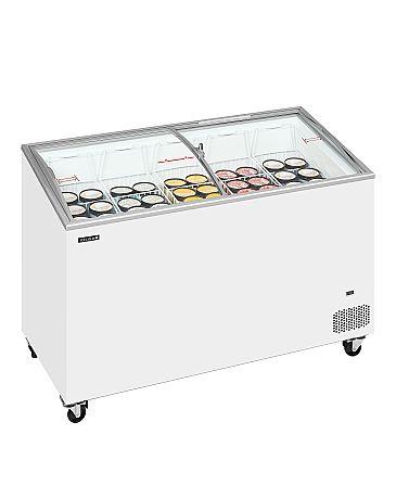 Congélateur coffre avec couvercles coulissants vitrés bombés - 325 L | Tefcold - IC401SCEB_1