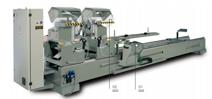 Doppia magic - tronçonneuse à double tête - emmegi - lame de 450 et 500 mm_1