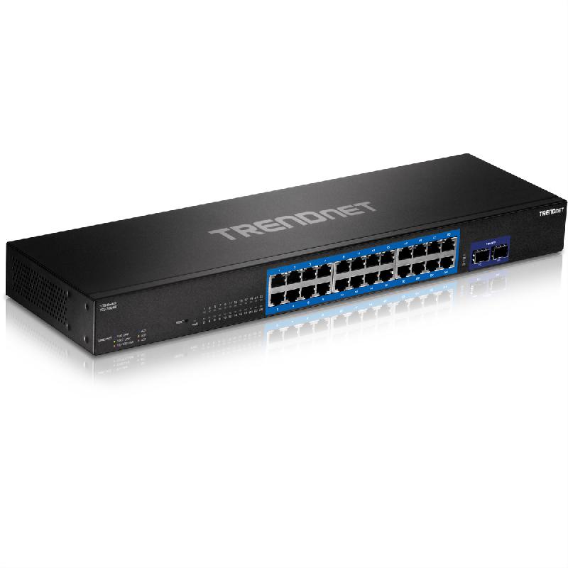 TRENDnet TEG-30262 Switch Gigabit à 24 ports avec 2 logements SFP+ 10G_1