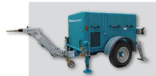 VM 5000 SLD - Treuil hydraulique pour pose de câbles souterrains - Volta - Tirage max. 5500 daN avec moteur diesel_1