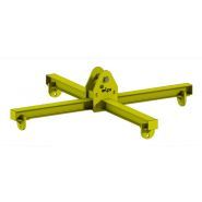 Palonnier pour conteneur : Structure mécano-soudée de type croisillon à 4 points, Grenaillage SA2.5, NF EN 13155 A1 - 2006/42/CE, ELPI_1