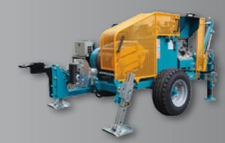 VM 8000 DC - Treuil hydraulique pour pose de câbles souterrains et lignes électriques aériennes - Volta - Tirage max. 8500 daN_1