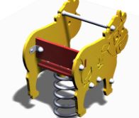 Jeu à ressort PMR Vache - VA02PE - Crea Equipements - pour enfants de 1 à 6 ans_1