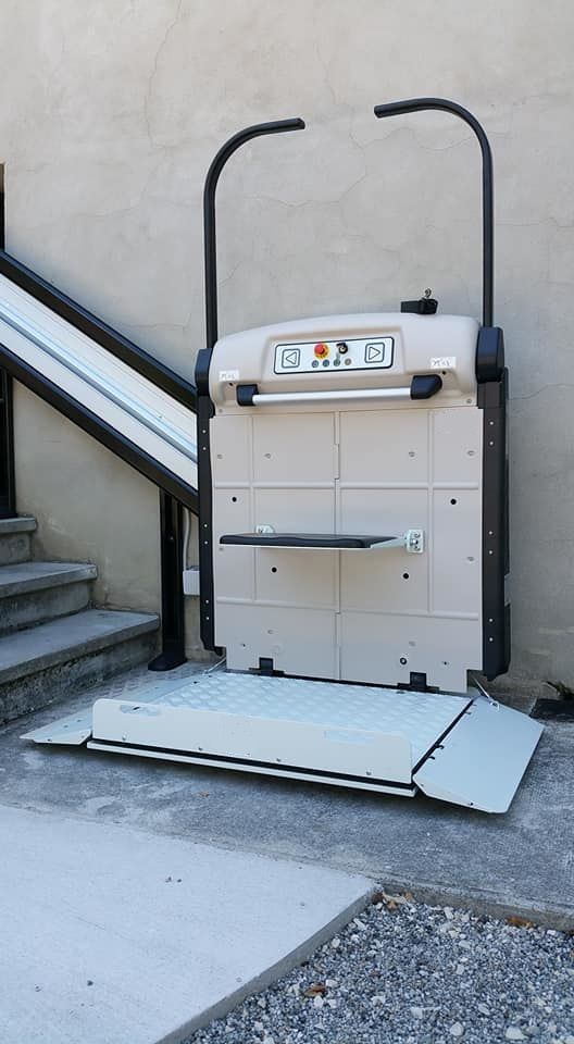 Monte-escalier avec plateforme modéle droit - v64 vimec_2