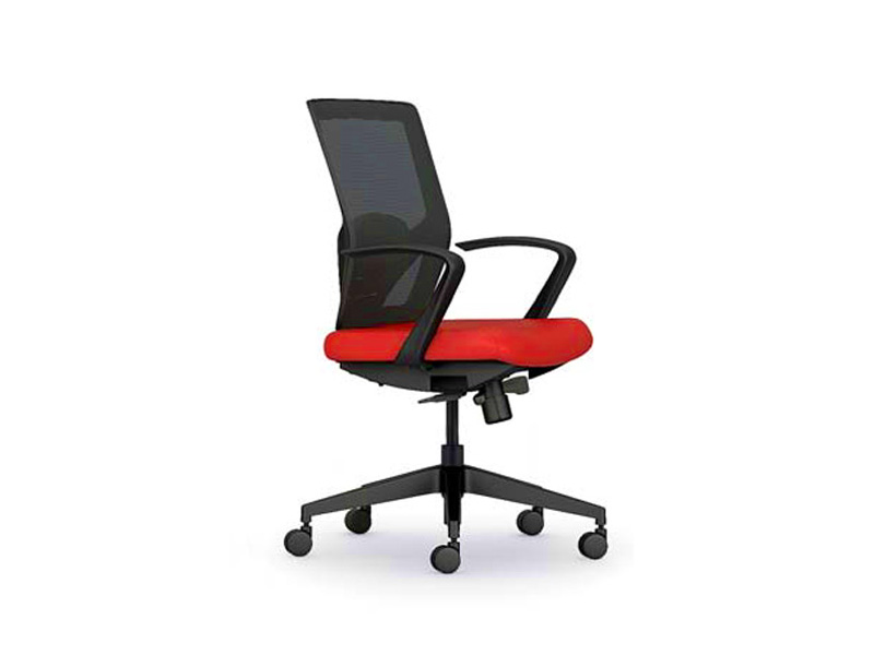 Siège de bureau Juno - tissu, couleurs variées, mécanisme synchrone et support lombaire ajustable_1