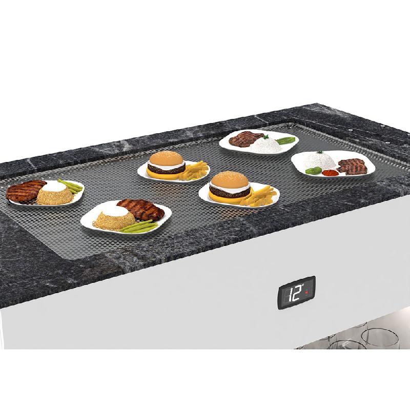 Module Buffet plaque chauffante avec étagère de service | Sayl BUSE_1