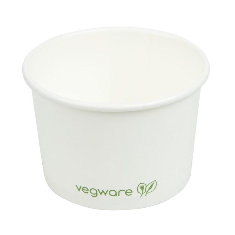 Pots pour aliments chauds compostables - 340ml - Lot de 500 | Vegware_1