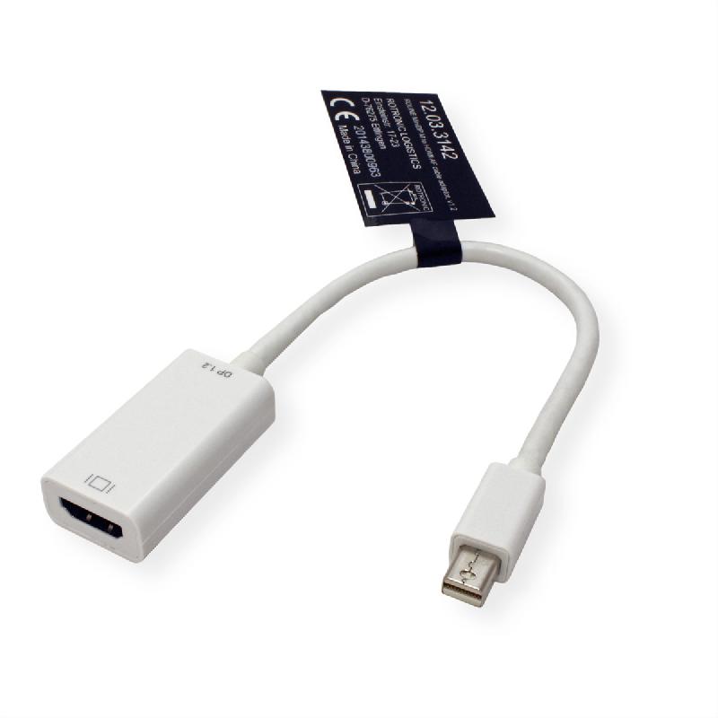 Roline adaptateur mini displayport-hdmi, v1.2, minidp m - hdmi f_1