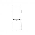 UDH 200 - Tunnel de désinfection - Ultisan - Dimensions : L 100 x l 100 x H 225 - Hygiène optimale pour le personnel_1