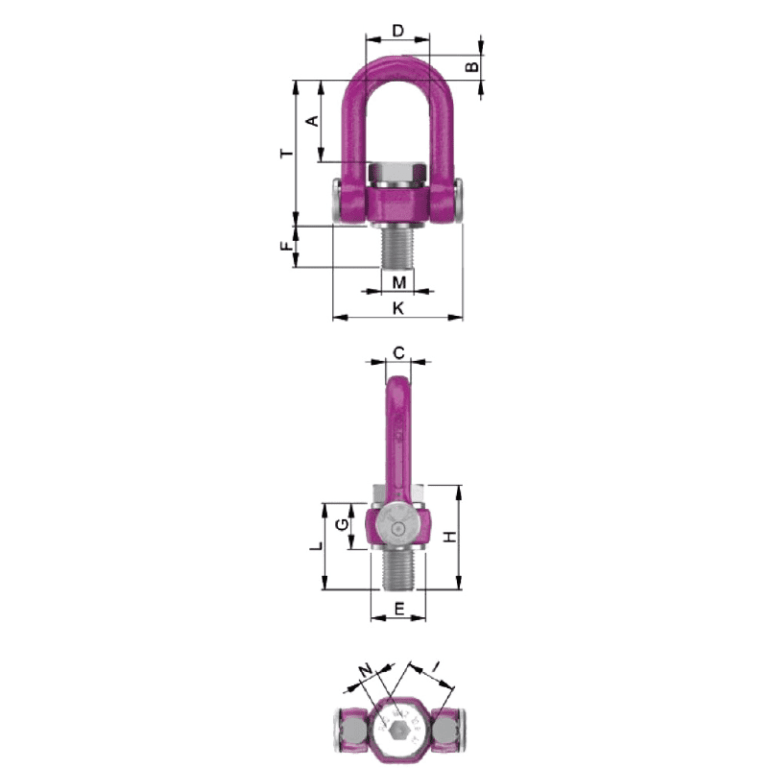 Anneau de levage intelligent RUD® ACP - Mécanisme breveté - REF : 41012 - Capacité 1,35t à 16t_1
